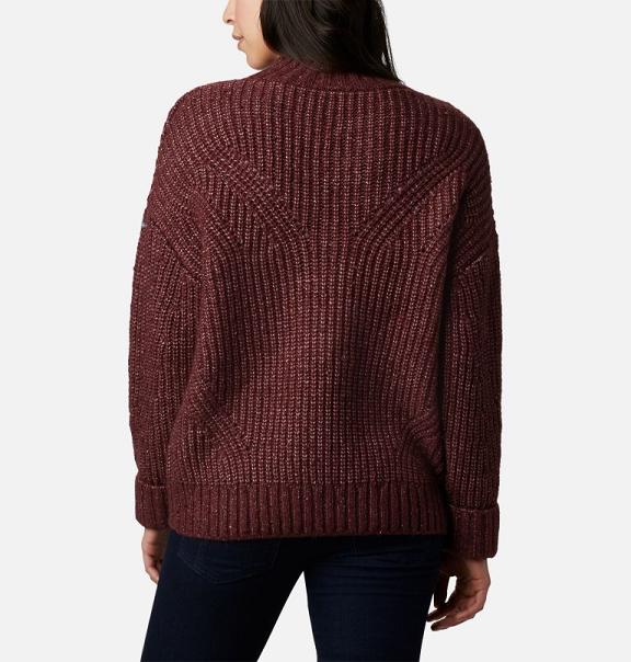 Columbia Pine Street Sweaters Red For Women's NZ43501 New Zealand